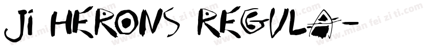 JI Herons Regula字体转换